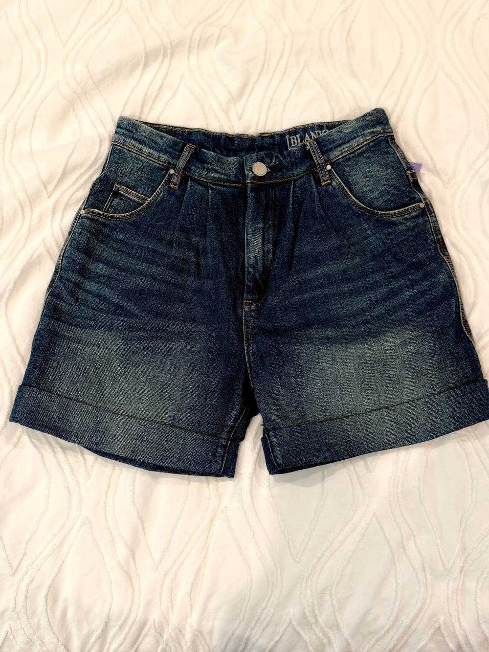 *NWT* Blank NYC Dark Blue Denim Shorts